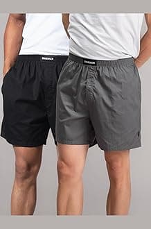 DAMENSCH Regular Fit Solid 100% Soft & Durable Cotton Boxer Shorts Dual Pockets Anti-Bacterial Moisture Wicking Microfibre Waistband Ultra-Light Boxers for Men