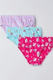 Jockey SG01 Girl's Super Combed Cotton Panty with Ultrasoft Waistband (Pack of 3)