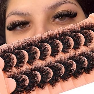 False Eyelashes Mink Lashes Strip Fake Lashes Dramatic 20mm Thick Volume Eyelashes that look like Extension 8D Cat Eye Lashes by Winifred