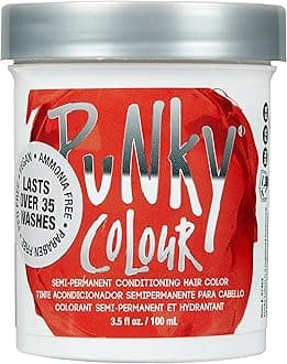 Punky Fire Semi Permanent Hair Color - Vegan & Cruelty-Free Conditioning Hair Dye, Lasts Up to 25 Washes, 3.5 fl oz