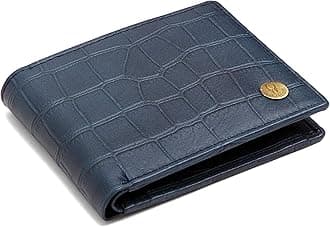 Sponsored Ad - Top Grain Leather Wallet for Men I Ultra Strong Stitching I 2 Currency Compartments (Blue Print)