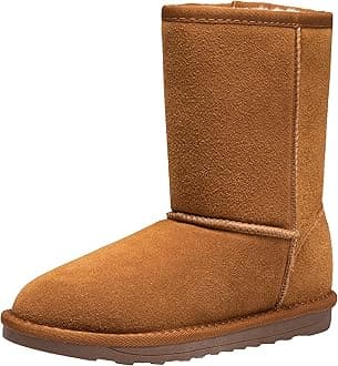 Vepose Women's Winter Snow Boots Warm Fur Mid Calf Tall Suede Fuzzy Slip on Shoes