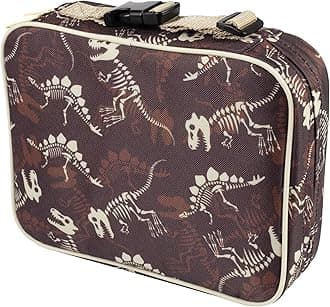 Insulated Lunch Box Sleeve - Securely Cover Your Bento Box (Fossils)