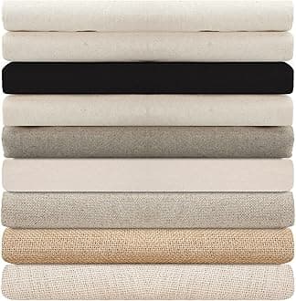 100% Cotton Canvas,Calico & Cotton Linen Mix Fabric for Craft,Paint,Patchwork,Apparel & Light Upholstery.Neotrim Natural Fibres,Eco-Friendly. [100% Cotton Duck Canvas (340gsm) - Sample 20x20cm]