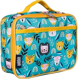 Wildkin Kids Insulated Lunch Box – Durable and Reusable for School & Travel - Party Animals