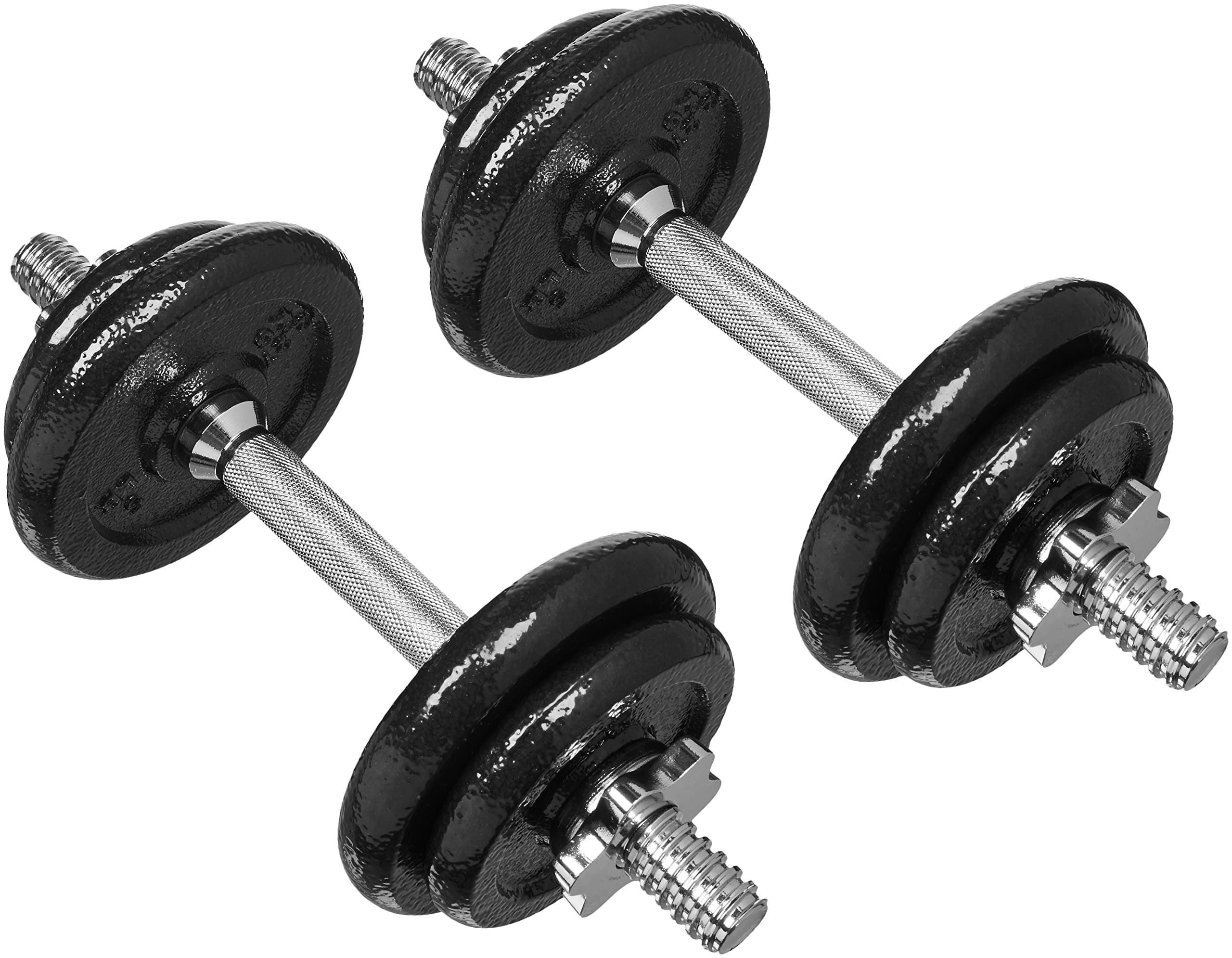 AmazonBasics 40-Pound Adjustable Weight Set with Case