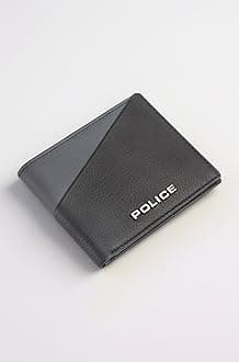 Police Branded Wallet for Men Leather Original | Premium Slim Wallet for Men Stylish Money Bifold Genuine Leather Gents Purse with 6 Card Holder Slots - Navy