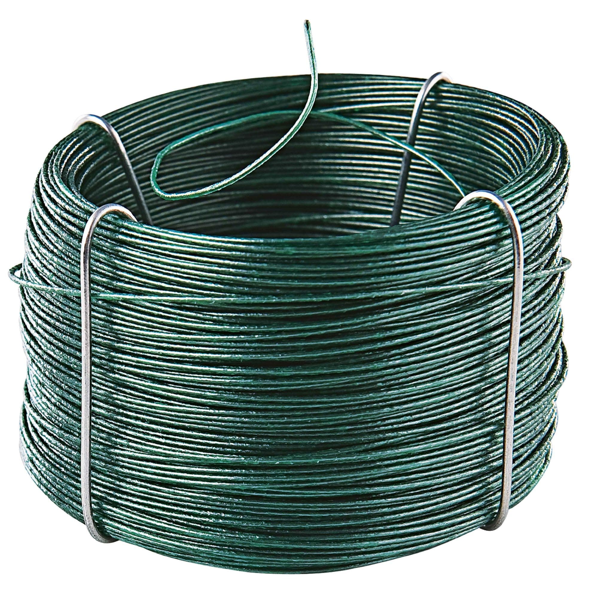 Cogex 01394 Plastic-Coated Roll with Wire Green 50 m