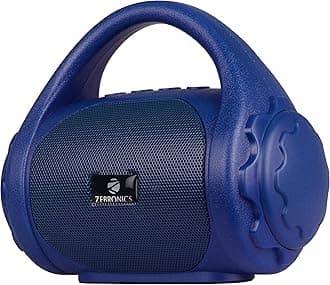ZEB-COUNTY 3W Wireless Bluetooth Portable Speaker With Supporting Carry Handle, USB, SD Card, AUX, FM & Call Function (Blue)