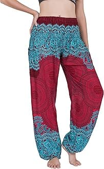 CHAINUPON Harem Pants Women Flowy Trouser Yoga Boho Hippie Clothes