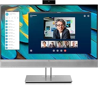 HP EliteDisplay E243m LED Display 60.5 cm (23.8") Full HD Flat Black,Silver