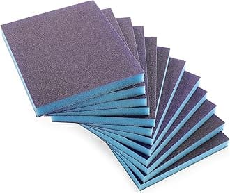 12Pcs 220 Grit Sanding Sponge, Jamiikury Sanding Blocks Washable and Reusable, Wet Dry Sandpaper Sponge for Wood Metal Furniture Paint and Drywall