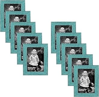 Art Street Individual Photo frames Set of 10, Picture Frame For Home Decoration, Living Room, Office Decoration (Green, Size: 4x6 Inch)