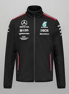 Mercedes AMG Petronas Formula One Team - 2023 Team Softshell Jacket - Black - Men - Size: S