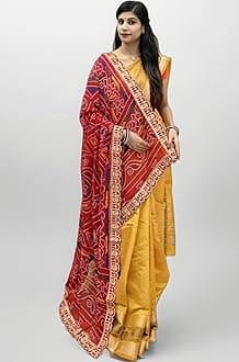 Beautifull Rajasthani Marwari Pure Georget Bandhani Odhna