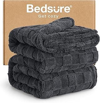 Bedsure GentleSoft King Size Blanket for Bed - Super Soft Cozy Blankets for Kids Girls, Large Fuzzy Fleece Throw for Bedroom Decor, Dark Grey,108x90 Inches