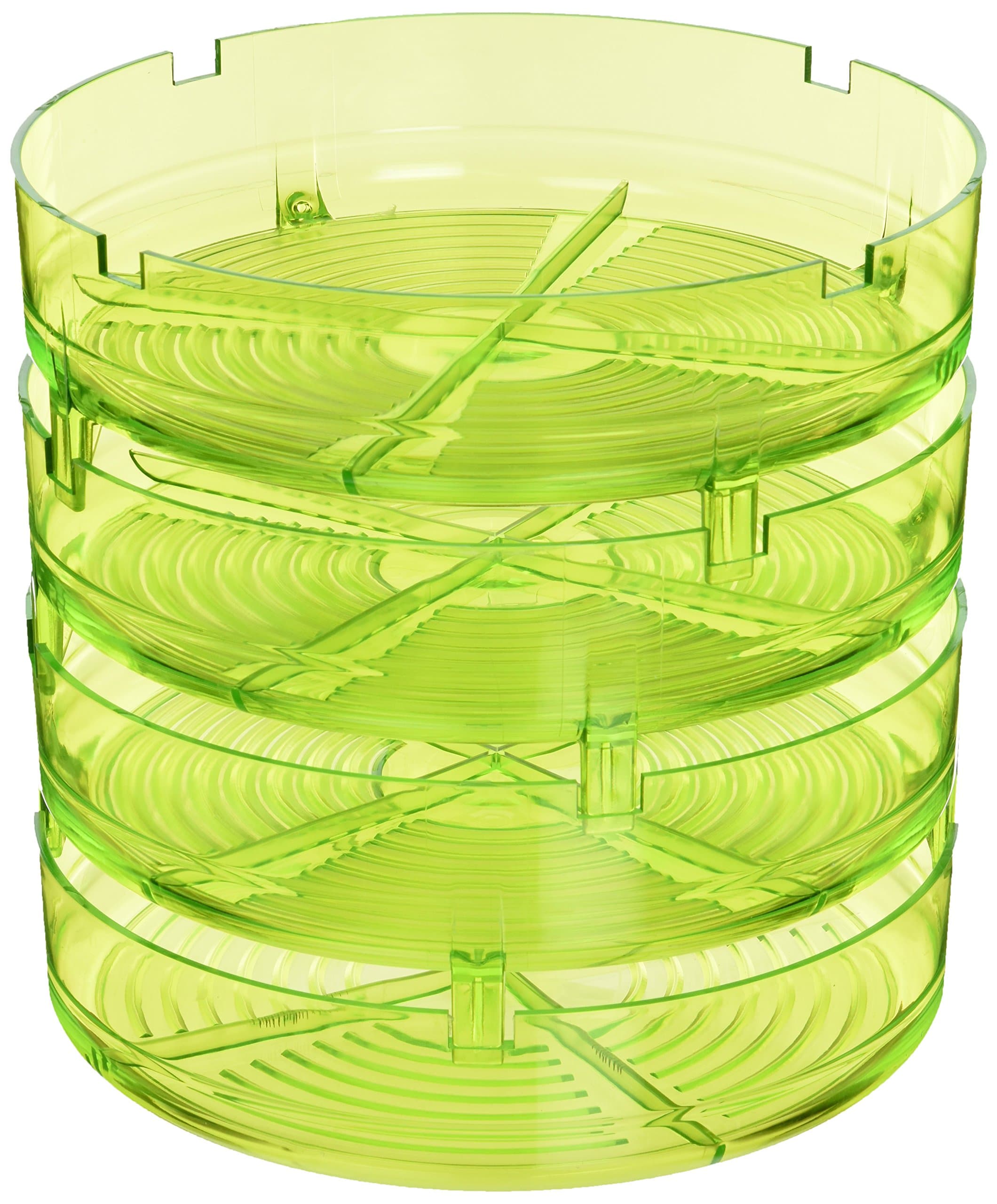 Bavicchi Geo Plus 3 Tier Stacking Indoor Brown Rectangular Terracotta Sprouter, 20.5x20.5x23 cm