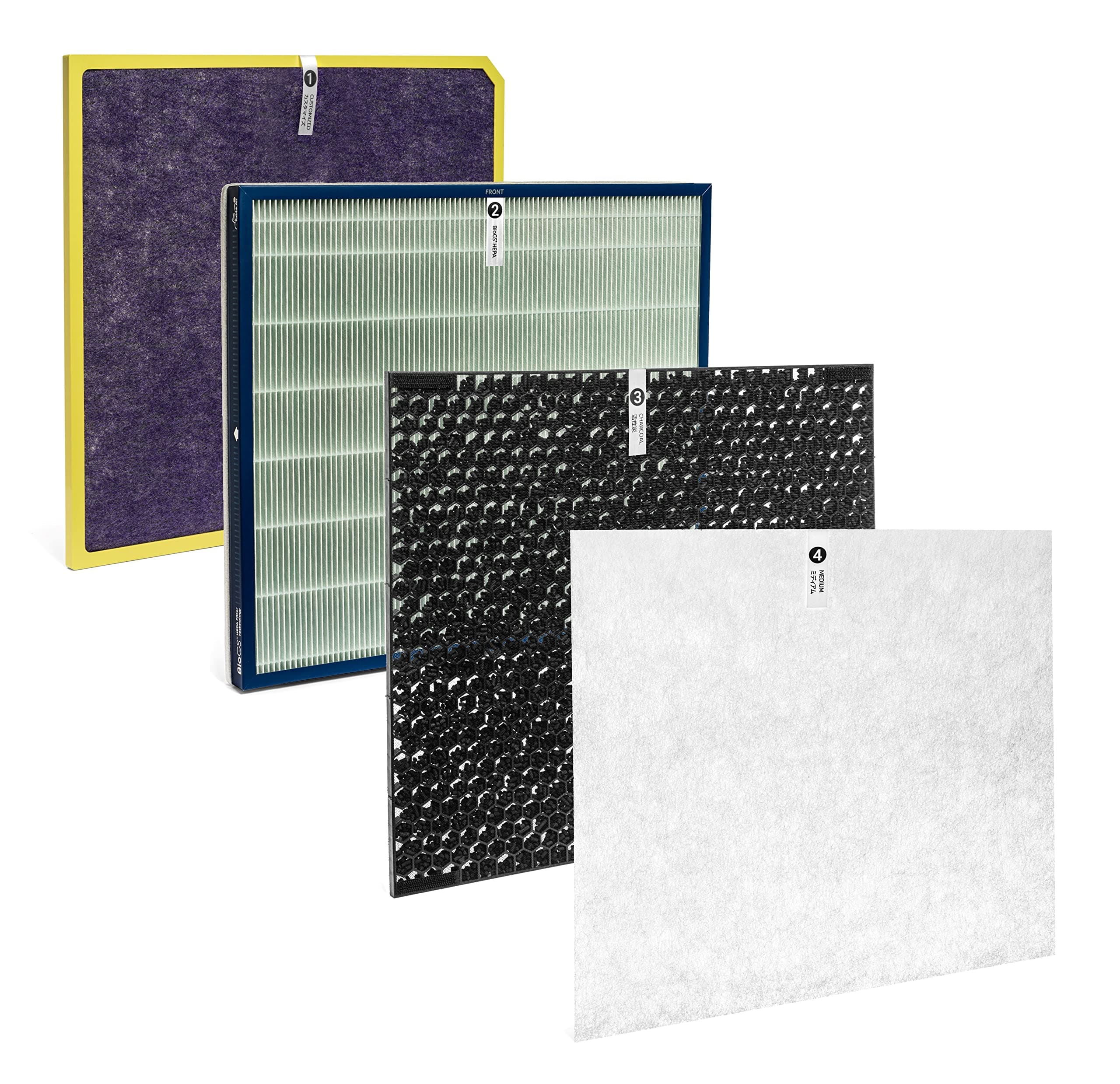 Rabbit Air, A3 Air Purifier Filter Replacement for Model SPA-1000N Filter Kit, Includes Activated Carbon and HEPA Filter Replacement for Home Air Purifier - (Toxin Absorber Customized)