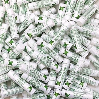 Naturistick 150-Pack Lip Balm in Bulk . Peppermint Scent. 100% Natural Ingredients. Includes Display Fishbowl. Best Beeswax Chapstick for Dry, Chapped Lips. Made in USA