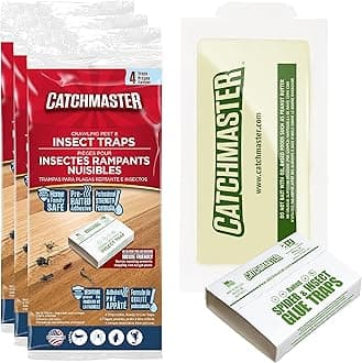 CatchMaster 724 Spider and Insect Glue Trap - 4 Professional Strength Traps per Package (3 Pack)