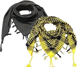 Shemagh Scarf Men - Women /100% Cotton Military Shemagh Keffiyeh Scarf Arafat Tactical Desert Rave Bandana Head Wrap