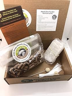 2funguys Shiitake Plug Spawn Starter Kit - Grown Your Own Mushrooms