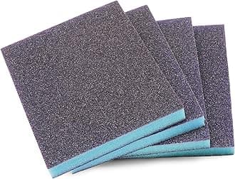 6Pcs 60 Grit Sanding Sponge, Jamiikury Coarse Sanding Blocks Washable and Reusable, Wet Dry Sandpaper Sponge for Wood Metal Furniture Paint and Drywall