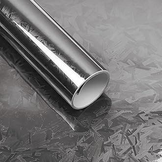 Lypumso Eletroplated Forged Carbon Fiber Vinyl Wrap, Gloss Black Plating Chrome Mirror Car Wrap Vinyl DIY Auto Sticker Decal Film Sheet with Bubble Free Air Release 1ft x 10ft