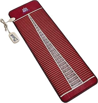 MediCrystal Infrared Heat Amethyst & Tourmaline Mat - Full Size 72"x24" - Adjustable FIR Heating 86-158°F - Deep Warmth Hot Stone Pad - Whole Body Comfort & Health - Original Manufacturer