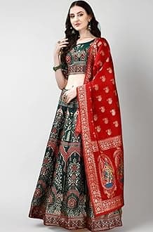 JAYA CREATION BANARASI JAQUARD LEHENGA CHOLI