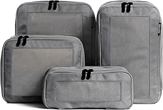 Aerotrunk Compression Packing Cubes - 4 Pack (4-Pack, Grey)