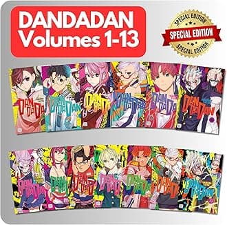 DANDADAN Volumes 1-13 Ultimate Book Collection Manga Set by Yukinobu Tatsu | Ultimate Manga Bundle | English Language Edition | Collector’s Pack