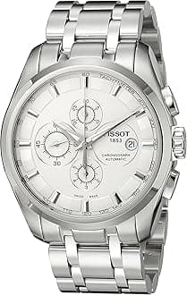 Tissot T0356271103100 Men's Couturier Analog Display Swiss Automatic Silver Watch, Silver, Bracelet