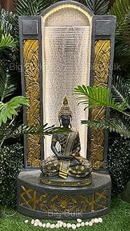 Big Bulk Grey Big Slate Buddha Fountain for Living Room Home Decor Garden Decoration and Drawing Room Indoor Outdoor Home Decor (Big Size:125 cm X 56 cm X 35 cm)