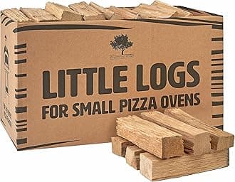 Small Pizza Oven Wood Logs 12.8L Box. Kiln Dried Oak 15cm Long Enhance Your Pizza Experience with Premium Hardwood Pizza Oven Logs - Hand Packed in Wales for Optimal Flavour - 4.5KG (1 Box)