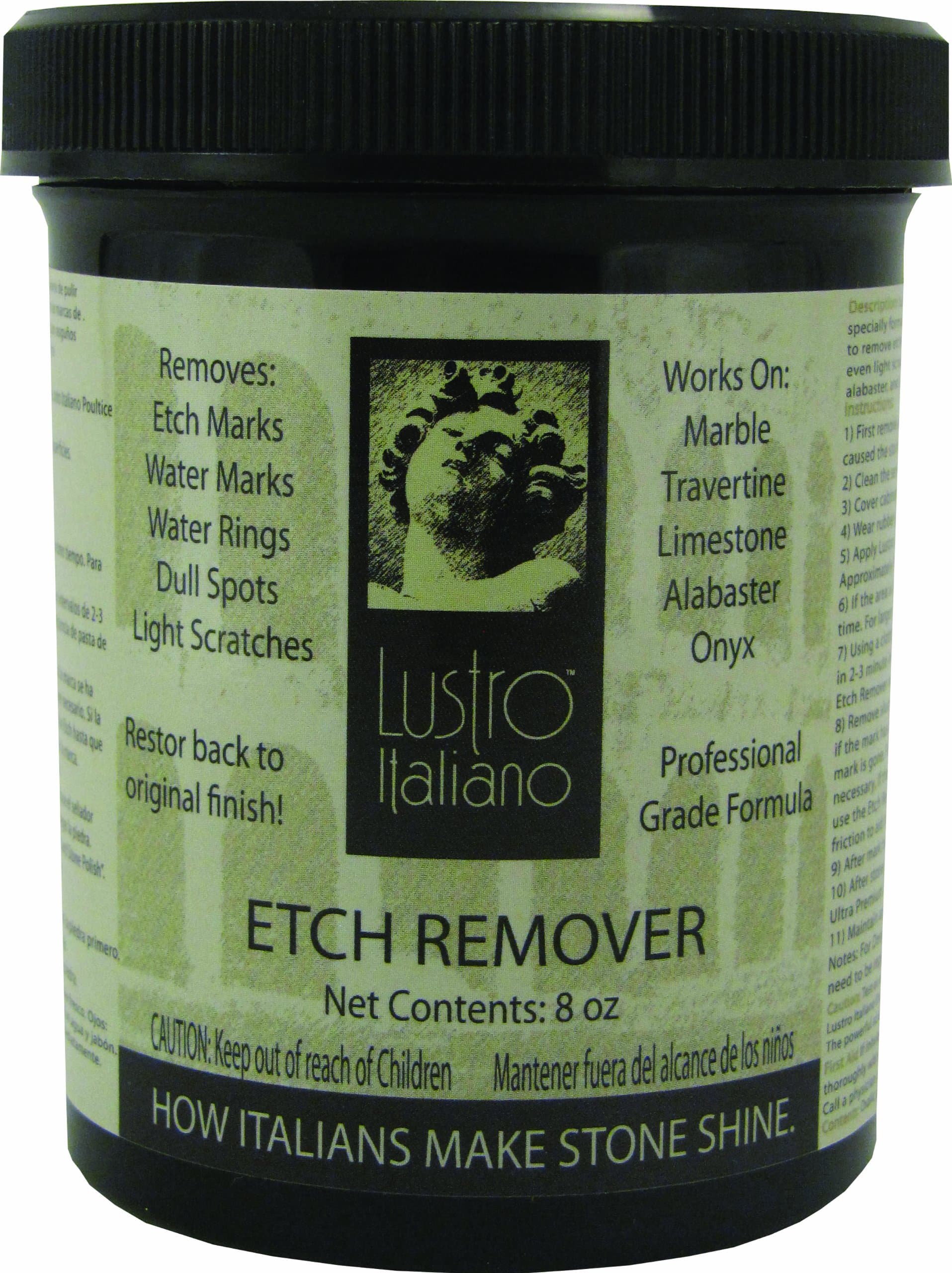 Lustro Italiano Etch Remover, 8 Ounce