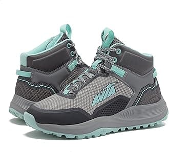 Avia Grit Sport Women’s Hiking Boots, Mid Top Ankle Trail Shoes for All Weather