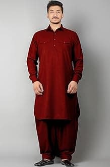 Full Pathani Suit for Mens/Cotton Blend Pathani kurta payjama set for mens