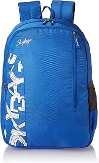 Skybags Casual Backpack 28L, 2 Main Compartments, Bottle Pocket, Front Pocket, Padded Shoulder Straps | Azure | Brat