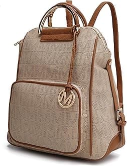 MKF Backpack Purse for Women & Teen Girls – PU Leather Top-Handle Ladies Fashion Travel Pocketbook Bag – Daypack