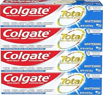 Total Whitening Toothpaste Gel - 4.8 ounce (4 Pack)