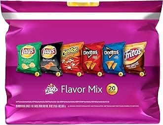 Frito-Lay Chips and Snacks Flavor Mix Variety Pack, 20 Count,Pack of 1