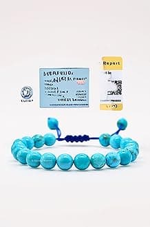 Natural Healing Crystal Bracelet for Women Men - AAA Grade Original Healing Gemstone Adjustable Bracelet for Yoga Reiki Meditation Feng Shui