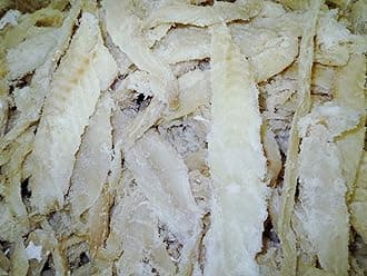 Bacalhau Bacalao Dry Salted Cod Pieces, No Bone No Skin