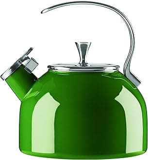 kate spade new york 894713 Make It Pop Kettle, Enamelware, Green
