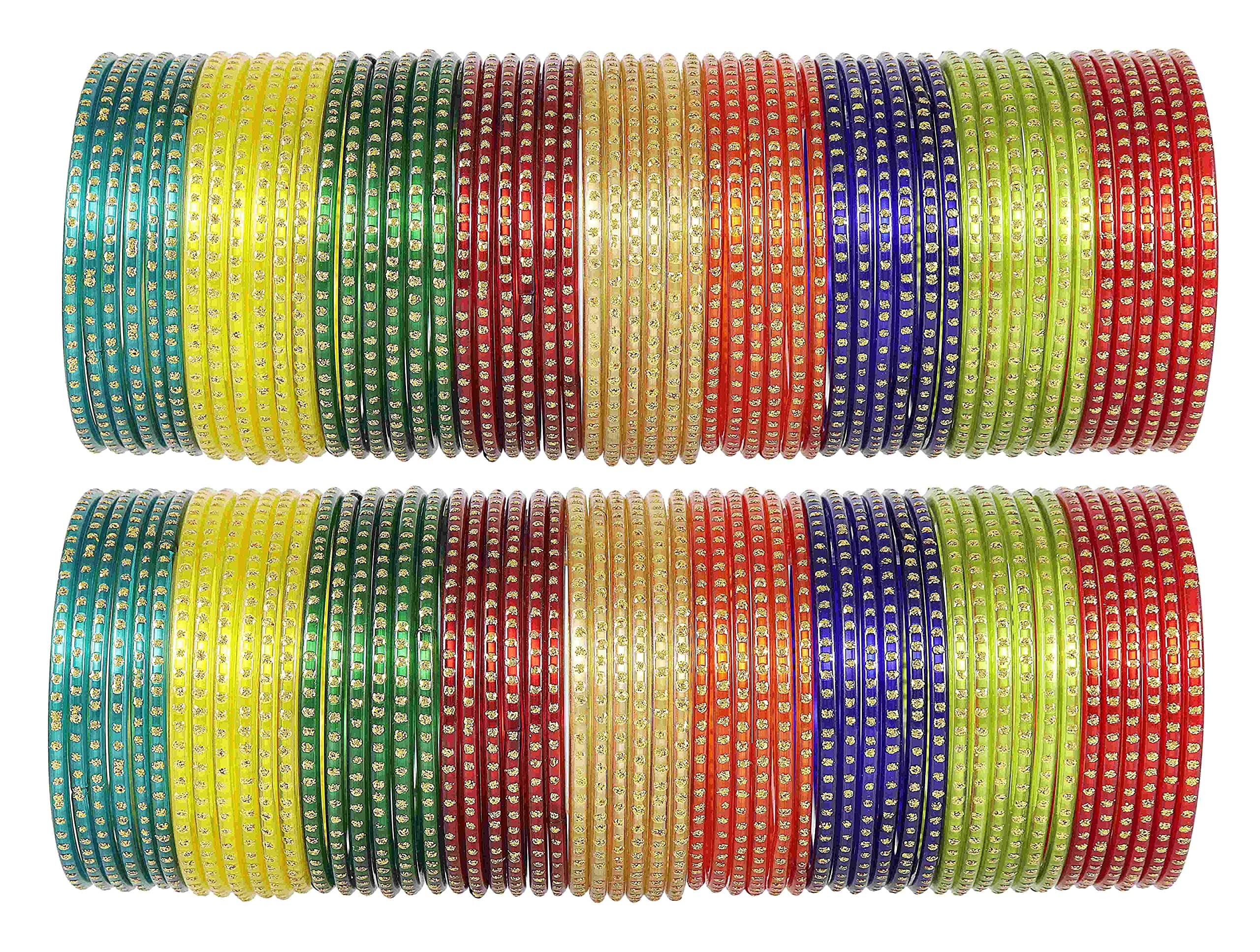 Glass with Plain and Simple Design Glossy Finished Fancy Bangle Set For Women and Girls | Glass Bangles | Stylish Women's Bangles