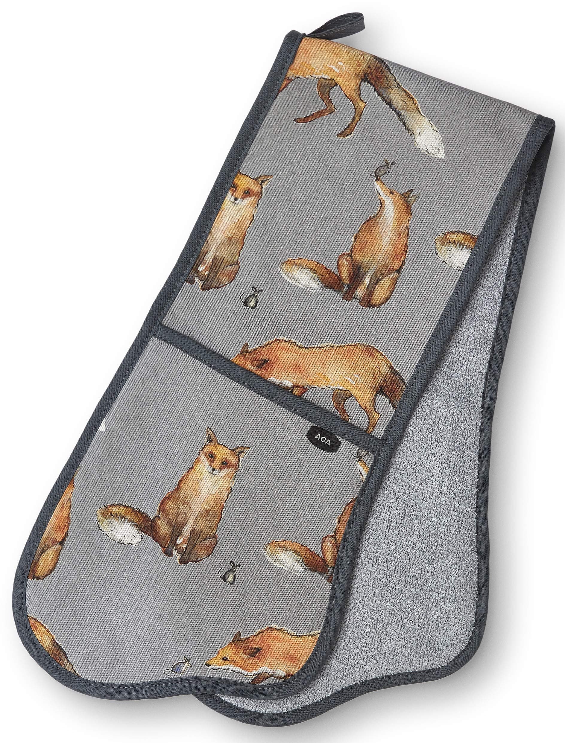 AGA Fox and Mouse Double Oven Glove