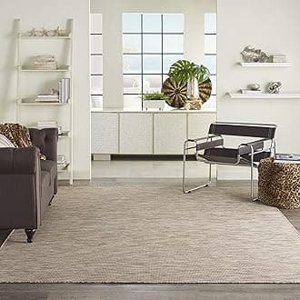 Nourison Home Positano Beige 5' x 7' Area Rug - Easy Clean, Non Shedding, Bed Room, Living Room, Dining Room, Kitchen (5' x 7')