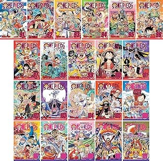 One Piece Series (Volumes 91-111) Manga Set, by Eiichiro Oda (21 Books)
