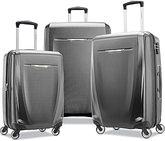 Samsonite Winfield 3 DLX Hardside Luggage with Spinners, 3-Piece Set (20/25/28), Graphite Grey